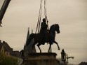 Reiterdenkmal kehrt zurueck auf dem Heumarkt P61